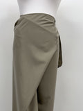 Striped Twist Wrap Long Skirt