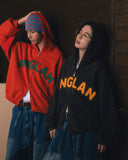 Applique Zip-Up Washed Hoodie