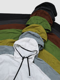 Mate diagonal hood windbreaker