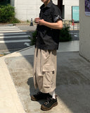 Twill Cotton Cargo Bermuda Pants