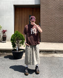 Vintage double knee bermuda pants