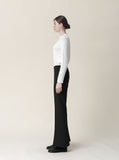 [Premium] Pudding Wool Silk Layered Long Sleeve T-shirt