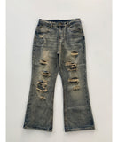 Flare Destroyed Denim