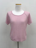 Soy Linen Raglan Short Sleeve Knit