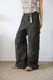 Color Stitch Cargo Cotton Pants