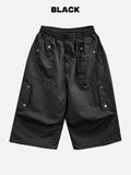 Pore Rivet Crop Bermuda Pants