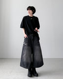 Damon Crop Wide Denim