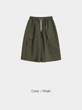 Nylon Cargo Pocket Bermuda Pants