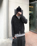 Pigment Over Hood Knit Zip-Up