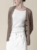 [Premium] Lomi Cable Linen Cardigan