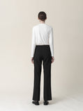 [Premium] Pudding Wool Silk Layered Long Sleeve T-shirt
