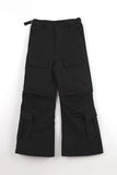 Nylon zipper open pants