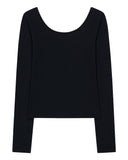 GRAPHIC U-NECK LONG SLEEVE T-SHIRT