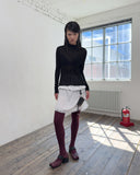 LINING SHEER TURTLE NECK T-SHIRT