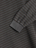 Tod pigment stripe collar sleeve