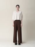 [Premium] Sensi Whole Garment Crop V-Neck Knit