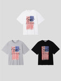 USA Flag Crop Short Sleeve Tee