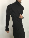 [1+1] Basic Soft Rib Turtleneck Knit