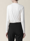 [Premium] Pudding Wool Silk Layered Long Sleeve T-shirt