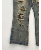 Flare Destroyed Denim