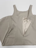 Bell sleeveless flare long one-piece
