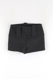 Mini wool shorts