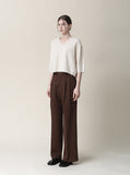 [Premium] Sensi Whole Garment Crop V-Neck Knit