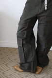 Color Stitch Cargo Cotton Pants