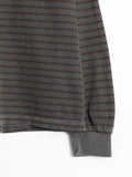 Tod pigment stripe collar sleeve