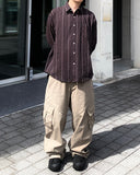 Curved Incision Cargo Pants