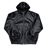 Symposium Hood Leather Jacket