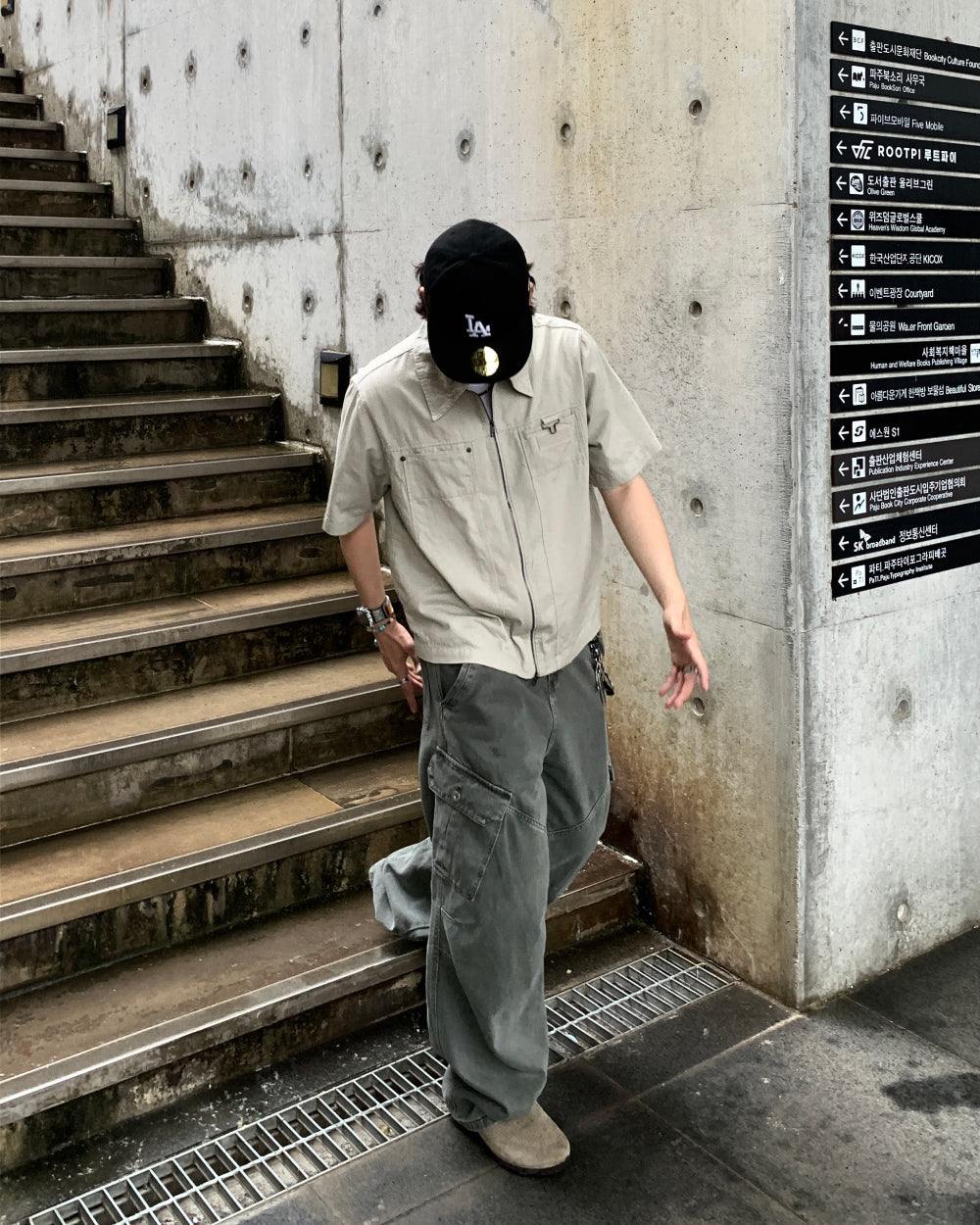 【KOOLOSET】Deep Dyeing Cargo Pocket Pants KOOLOSET (クロゼット) - ディープ染色カーゴポケットパンツ
