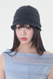 Pearl knit bucket hat