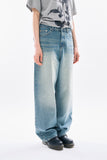Light tin washed denim