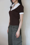 Aid color matching collar tee