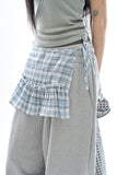 Chica frill check wrap skirt