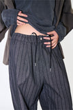 Reto stripe pintuck pants