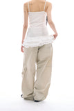 Oasis loose parachute pants