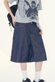 Rixen raw denim bermuda pants
