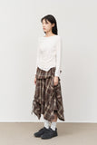 (W) Netty Checked Skirt