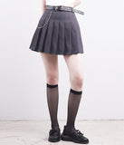 Elysium Belt Pleated Skirt