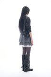 Elio rough crop lace skirt