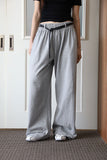Leather belt string pants
