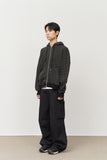 Cole Cropped Dyeing Zip Hoodie