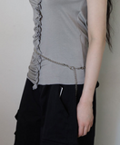 Silver ball bead belt