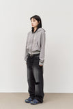 (W) Momo Striped Zip Hoodie
