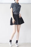 Jerryn Shirring Half Zip-up
