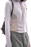 Alicorn draped hooded tee