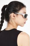 Future silver retro sunglasses