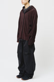Record Pleats Zip Hoodie
